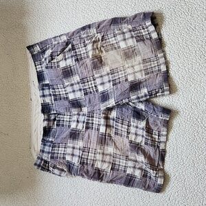 Vintage 90'sY2K Faded Glory Distressed Grunge plaid patchwork relaxed fi…
